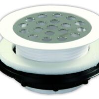 JR Products Waste Water Drain Strainer, 2 in. Shower Drain, Plastic