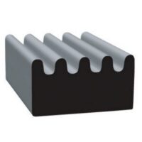Clean Seal Ribbed EPDM Door and Window Channel Seal, 50 Feet, Black