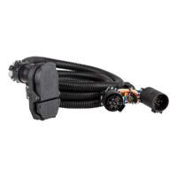 CURT 7-Way Trailer Wiring Connector, Vehicle End, Black