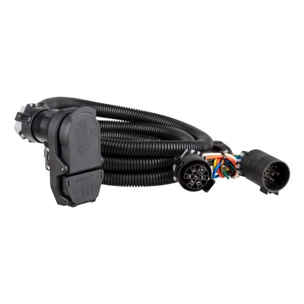 CURT 7-Way Trailer Wiring Connector, Vehicle End, Black