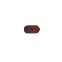 Creative Products Oval Tail Light Lens, Red, Polycarbonate, 4 in. x 2 in.