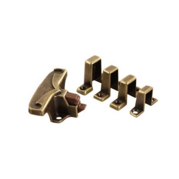 JR Products Cabinet Catch, Aluminum, Gold