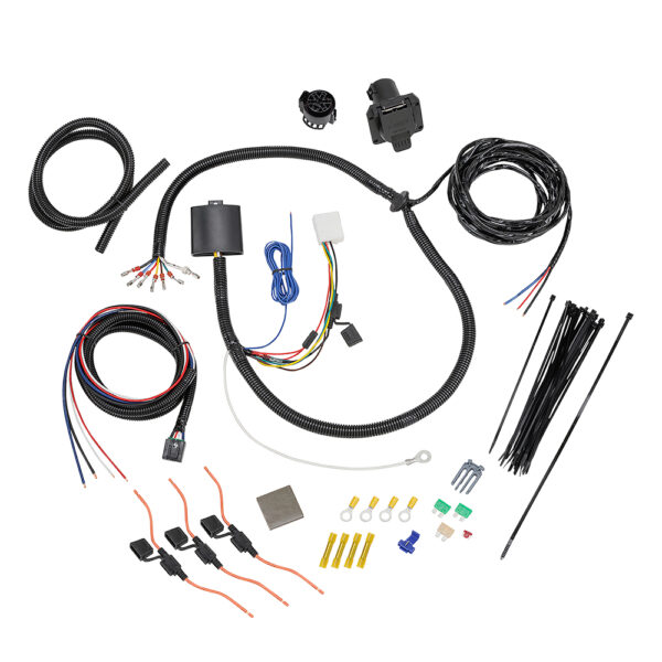 Tekonsha 7-Way Blade Vehicle-End Trailer Wiring Connector, Black