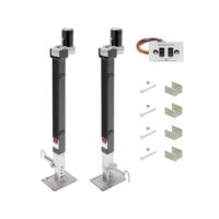 Reese Bulldog Fifth Wheel Powered Landing Gear, 8000-Pound, 36 Inch Lift