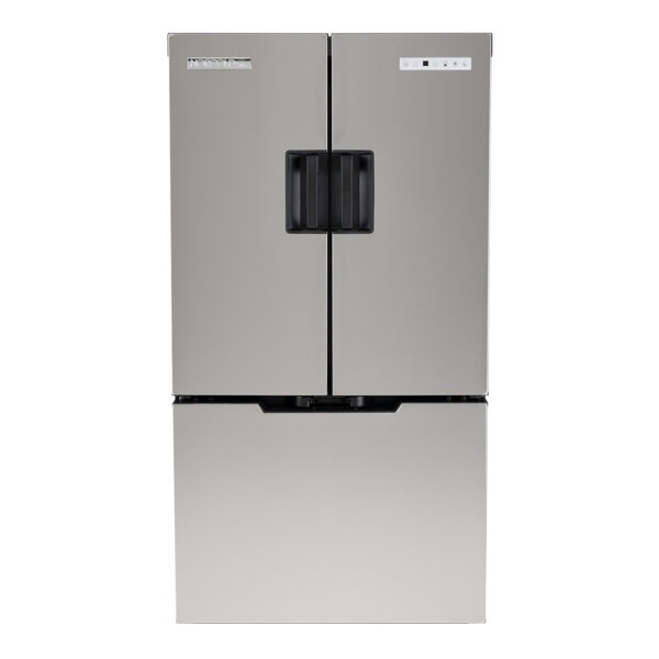 Norcold 15 Cu Ft RV Refrigerator with Ice Maker, Triple Door, Silver