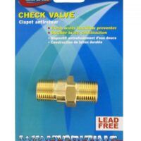 Valterra Fresh Water Check Valve, 1/2 Inch NPT, Lead-Free Brass, 80 PSI
