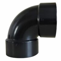 Valterra 3 Inch 90 Degree Short Turn Elbow, Black