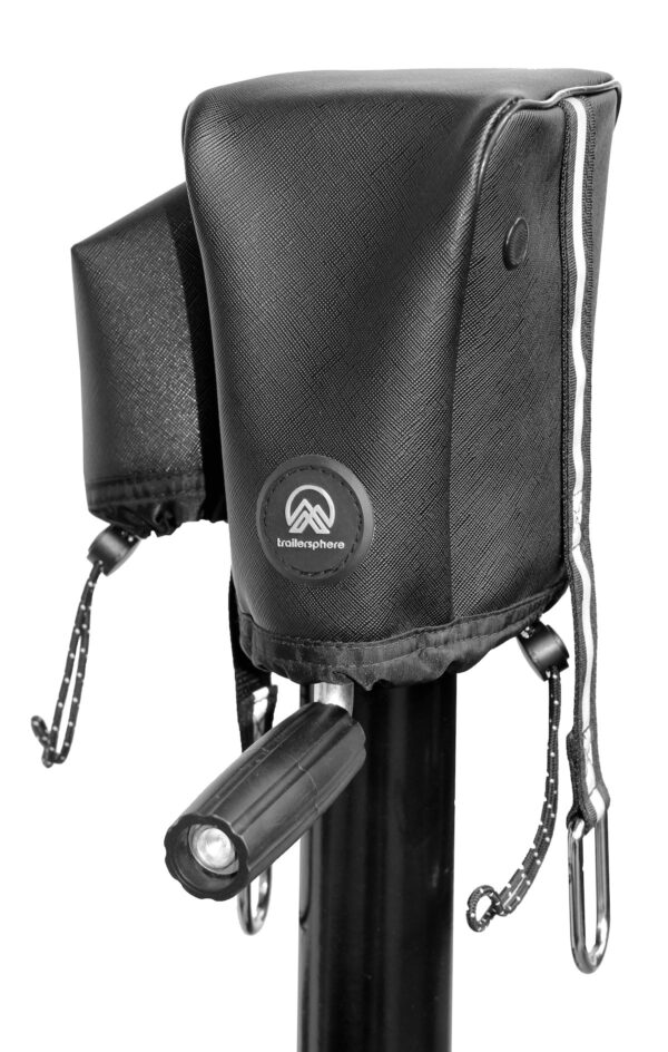 Trailersphere Manual Tongue Jack Cover, Black