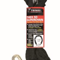 Trimax T-HEX 10mm Security Chain, 5 Feet, Black Nylon Sleeve