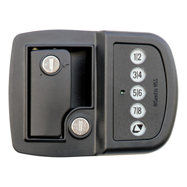 Lippert Bluetooth Keyless RV Entry Door Handle, Paddle, Black