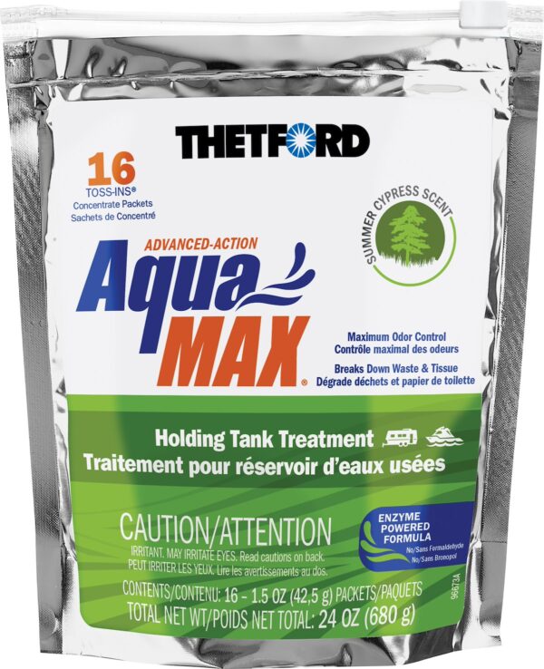 Norcold Waste Holding Tank Treatment, Summer Cypress Scent, Drop-In Tablets, Bag of 16