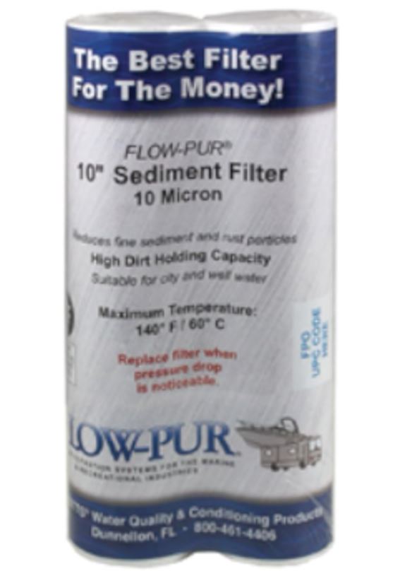 FlowPur Sediment Filter Cartridge, 10 Micron, Set of 2