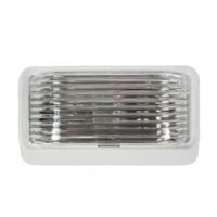 Arcon Porch Light, Rectangular, 5.75 x 3.5 Inch, Clear