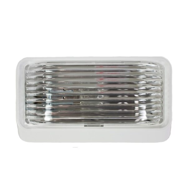 Arcon Porch Light, Rectangular, 5.75 x 3.5 Inch, Clear