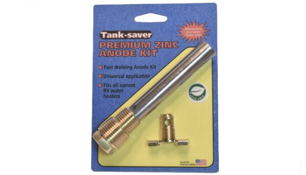 Western Leisure Water Heater Anode Rod, Zinc Alloy, 1/2" Thread with Drain