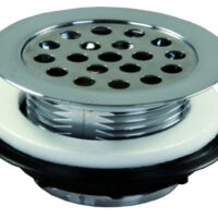 JR Products Waste Water Drain Strainer, 2 in. Shower Drain, Plastic