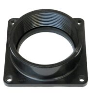 Valterra Sewer Female Pipe Thread Fitting 3 Inch, Black
