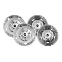 Pacific Dualies Wheel Simulators, 19.5-Inch, 8-Lug, Polished, Set of 4