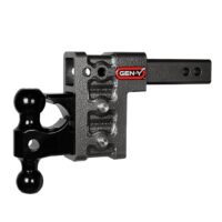 Gen-Y Mega Duty 16,000 lb Hitch Ball Mount, 2" Receiver, 5" Drop/Rise, Silver