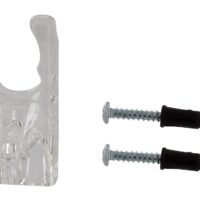 Phoenix Products 3-Position Shower Head Wall Mount, Clear