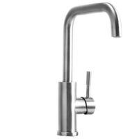Dura Faucet Kitchen Faucet with 90 Degree Angle Spout, Brushed Nickel