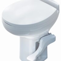Thetford Aqua Magic Residence RV Toilet, White, 18-Inch Seat, Pedal Pump