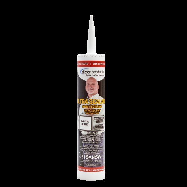 Dicor Non-Leveling Polyether Roof Sealant, 10 oz, White
