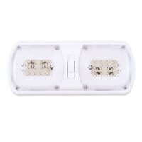 Arcon LED Ceiling Double Light, 11.56" x 4.95", Soft White, Clear Lens