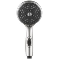 Dura Faucet Hand-Held Shower Head, 4-Spray, Brushed Satin, Plastic