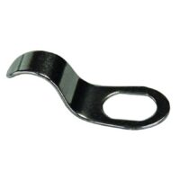 JR Products Cam Finger Pull, Stainless Steel, Silver
