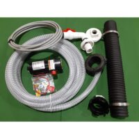 Clean Dump Macerator Waste Dump System with Hose, Battery, and Switch