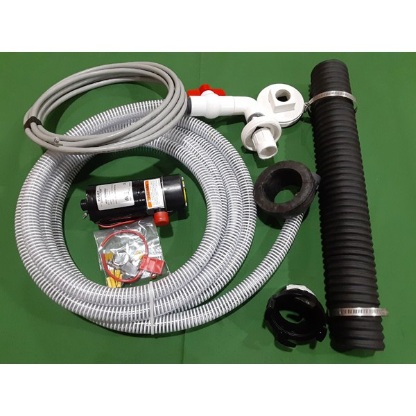 Clean Dump Macerator Waste Dump System with Hose, Battery, and Switch