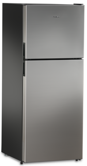 Dometic RV Refrigerator, 8 Cu Ft, Dual Door with Freezer, 12-Volt, Silver