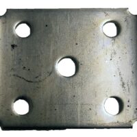 AP Products Leaf Spring Tie Plate, 2 Inch, Zinc Plated, Black