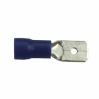 WirthCo 1/4 Inch Quick-Disconnect Male Terminal, 16–14 Gauge, Blue