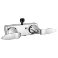 Dura Faucet Tub and Shower Faucet with Diverter, Wall Mount, Polished Silver
