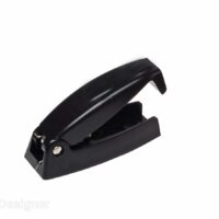 RV Designer Round Edge Door Catch, 2-1/5 Inch, Black, Set of 2