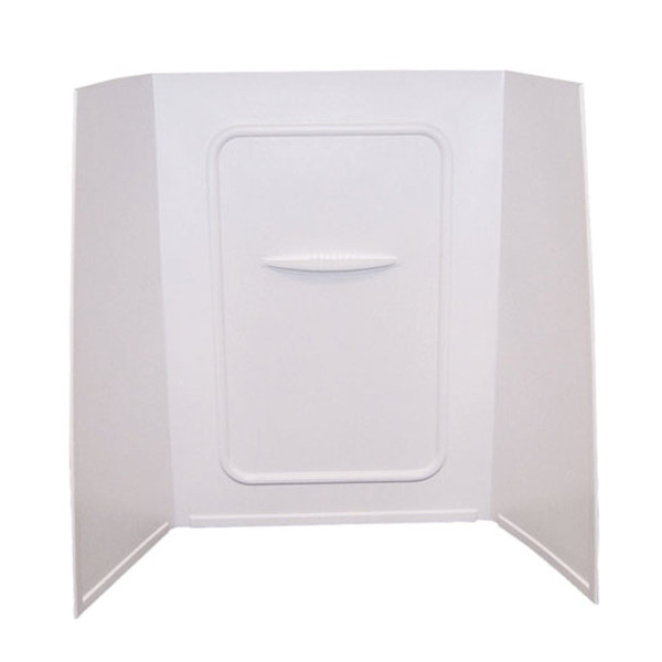 Lippert 3-Piece RV Shower Surround, 24 x 36 x 68 Inches, White