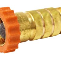 Valterra Fresh Water Pressure Regulator, 40-50 PSI, Brass, Gold/Orange