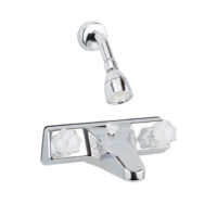 LaSalle Bristol Bathtub Faucet, Dual-Handle Diverter, Chrome-Plated, Silver
