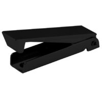 JR Products Square Door Catch Set of 2, Stainless Steel, Black