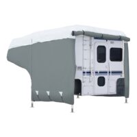 Classic Accessories Truck Camper Cover, 8–10 feet, Gray/White, Poly PRO3