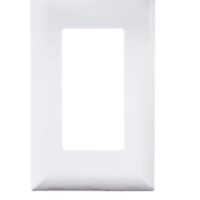 RV Designer Single Switch Faceplate, White