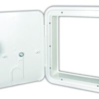 JR Products Lockable Access Door, 8.5 x 8 Inch, Polar White