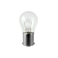 AP Products 12W White Incandescent Light Bulb, 12.8V Single Contact Candelabra Bayonet, 2-Pack