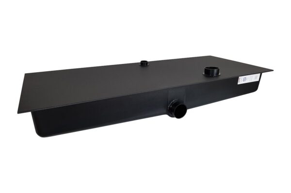 Icon 30-Gallon RV Waste Holding Tank, Rectangular, Flange Mount, Black, 3 Inch Outlet