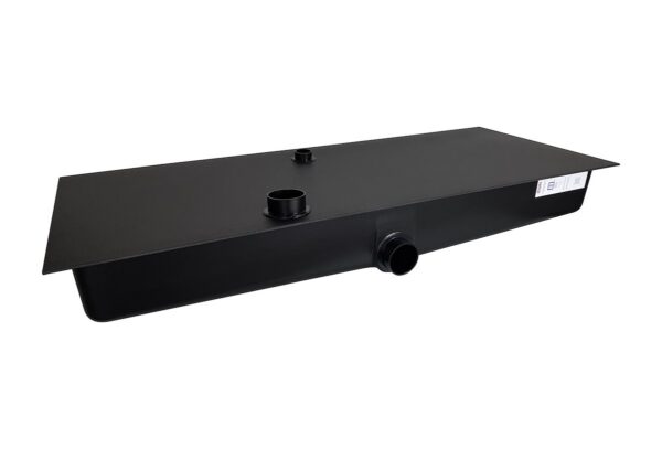 Icon 30-Gallon RV Waste Holding Tank, Rectangular, Flange Mount, Black, 3 Inch Outlet
