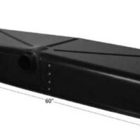 Icon 30-Gallon RV Waste Holding Tank, Rectangular, Flange Mount, Black, 3 Inch Outlet