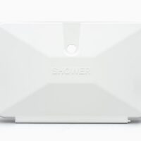 B&B Molders Exterior Shower Door, Polar White