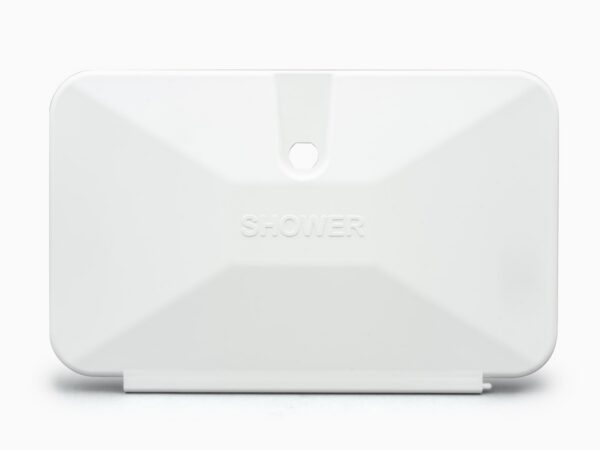 B&B Molders Exterior Shower Door, Polar White